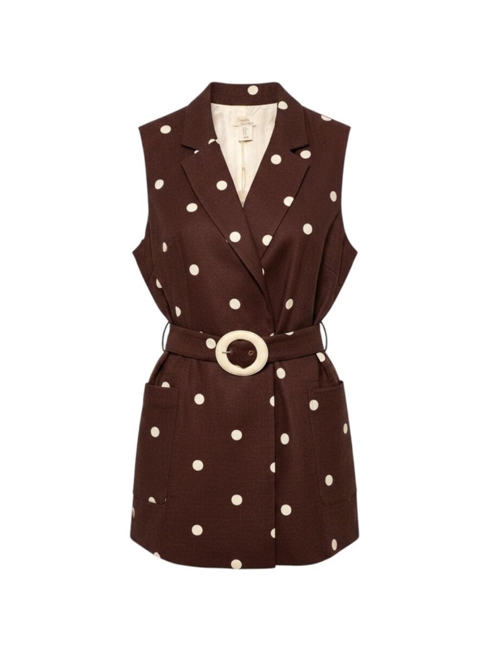 Camila Coelho Brown Polka Dot Jacket